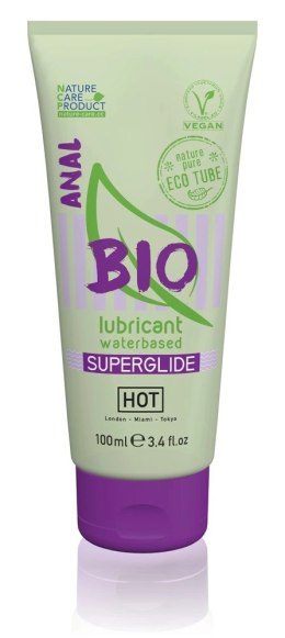 HOT Bio Wodny żel intymny analny 100ml, organiczny, wegański HOT