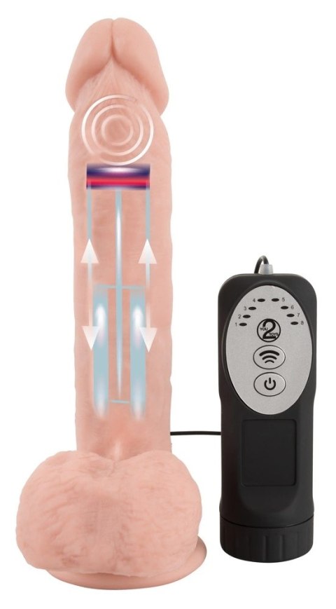 Medical Silicone Wibrator Wstrząsowy 21cm 8 Trybow z Przyssawką Medical Silicone