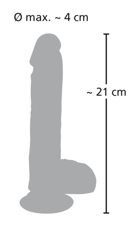 Medical Silicone Wibrator Wstrząsowy 21cm 8 Trybow z Przyssawką Medical Silicone