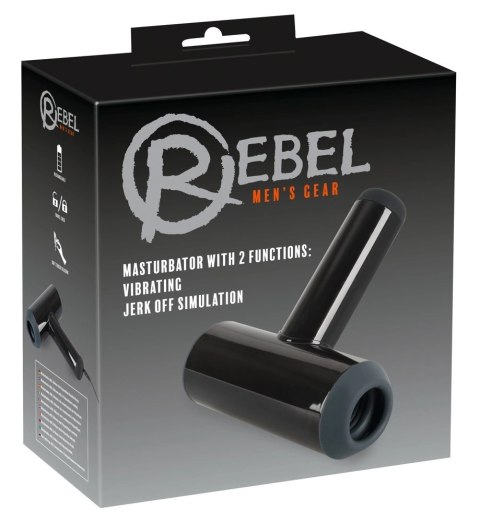 Rebel Intimate Machine Black - Model z Uchwytem i 2 Trybami Funkcji Rebel