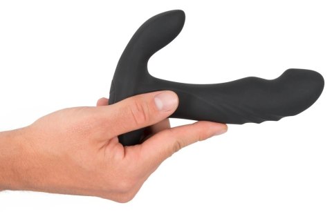 Rebel Plug Pro - Czarny model z masażerem krocza, 16,6 cm, 3 funkcje Rebel