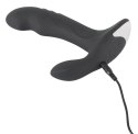 Rebel Plug Pro - Czarny model z masażerem krocza, 16,6 cm, 3 funkcje Rebel