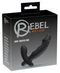 Rebel Prostata Black - Model z stymulatorem krocza, silikonowy, 15 cm Rebel
