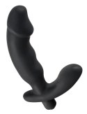 Rebel Prostata Black - Model z stymulatorem krocza, silikonowy, 15 cm Rebel