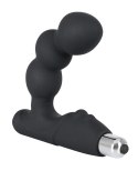 Rebel Zakrzywiony stymulator prostaty kulisty czarny silikonowy 14 cm Rebel