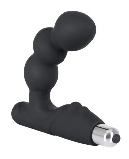 Rebel Zakrzywiony stymulator prostaty kulisty czarny silikonowy 14 cm Rebel
