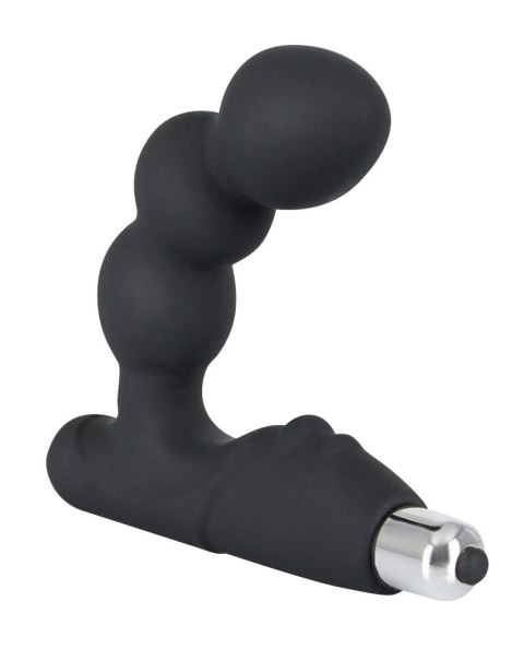 Rebel Zakrzywiony stymulator prostaty kulisty czarny silikonowy 14 cm Rebel