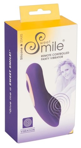 Sweet Smile Panty RC - Fioletowy system intymny, 10 trybow, 8,8 cm Sweet Smile