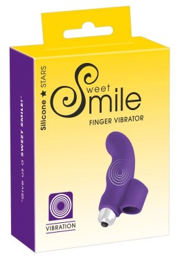 Sweet Smile Wibrator Palcowy Zakrzywiony Fioletowy 9,3 cm Sweet Smile
