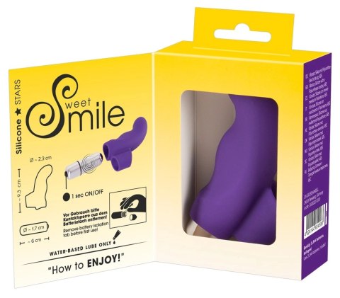 Sweet Smile Wibrator Palcowy Zakrzywiony Fioletowy 9,3 cm Sweet Smile