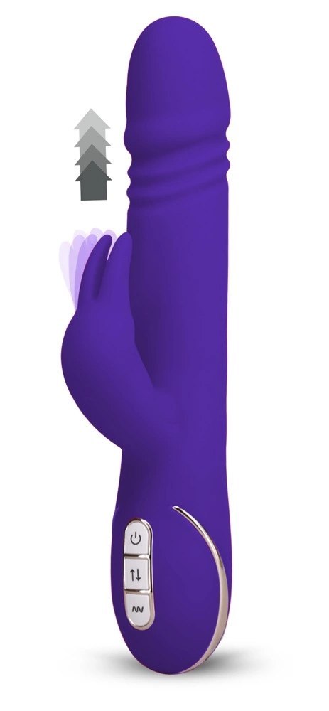 Vibe Couture Skater Rabbit Fioletowy - wibrator z funkcją ruchu i 7 trybami Vibe Couture