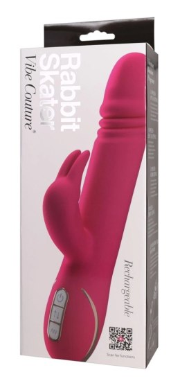 Vibe Couture Skater Rabbit Pink - Model z Funkcją Pchania i 7 Trybami Vibe Couture