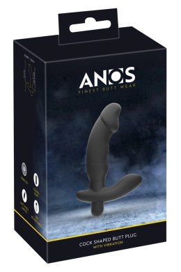 ANOS Wibrator Prostaty 14 cm Czarny Silikonowy 10 Trybow USB ANOS