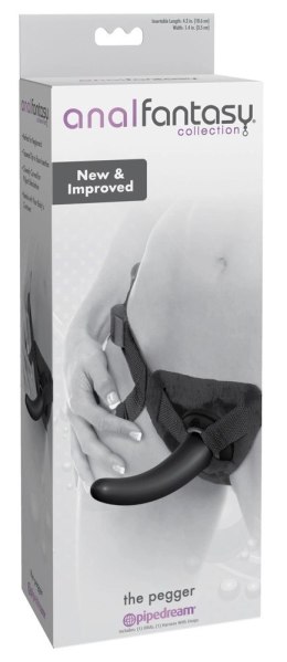 Anal Fantasy Strap-On Uprząż z wyjmowanym elementem 12cm czarna Anal Fantasy