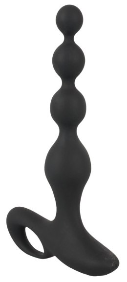 Black Velvets Model 552955 - Silikonowe koraliki z 10 trybami wibracji, czarne Black Velvets