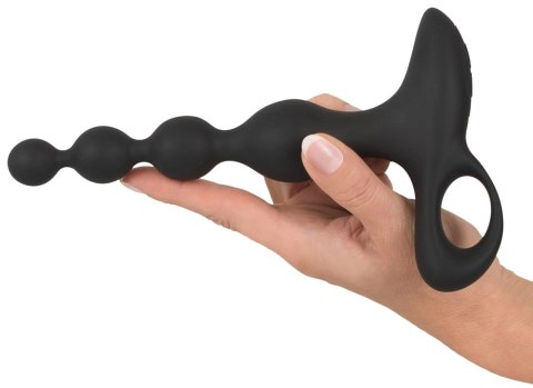 Black Velvets Model 552955 - Silikonowe koraliki z 10 trybami wibracji, czarne Black Velvets