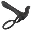 Black Velvets Pierścień wibrujący silikonowy 14 cm czarny USB wodoodporny Black Velvets