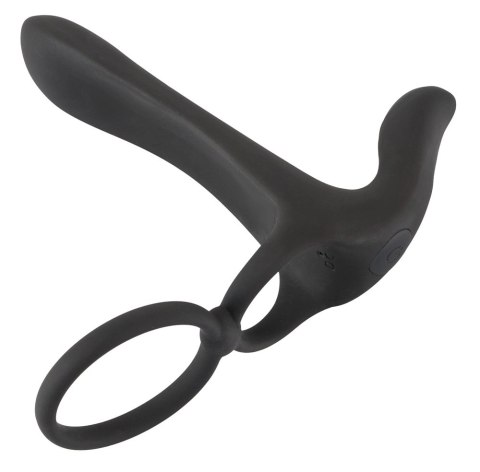 Black Velvets Pierścień wibrujący silikonowy 14 cm czarny USB wodoodporny Black Velvets