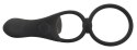 Black Velvets Pierścień wibrujący silikonowy 14 cm czarny USB wodoodporny Black Velvets