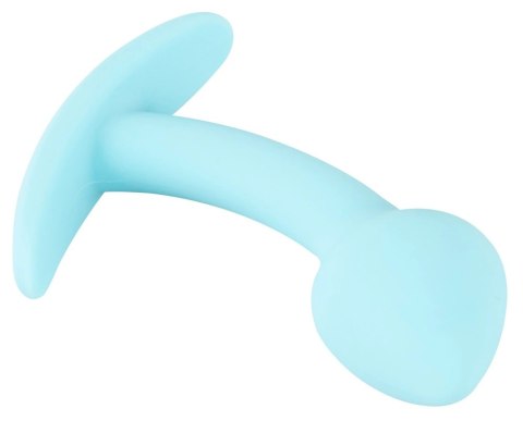 Cuties Korek silikonowy anatomiczny zakrzywiony niebieski 7,1 cm Cuties