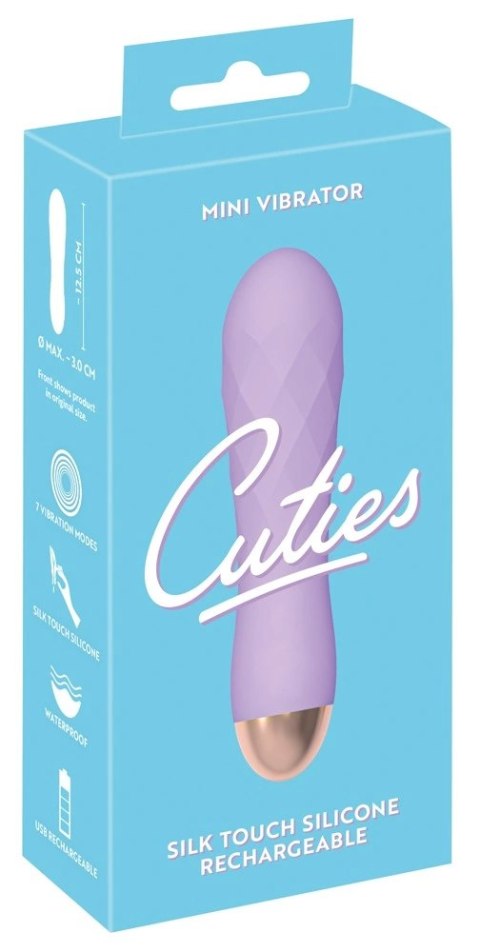 Cuties Mini Wibrator Fioletowy 7 Trybow Kompaktowy Wodoodporny Cuties
