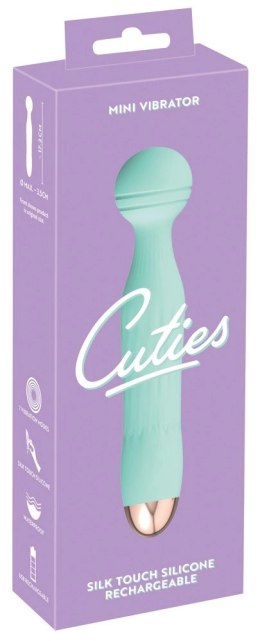 Cuties Mini Wibrator Zielony - Kompaktowy Model z Głowką, 17,2 cm Cuties