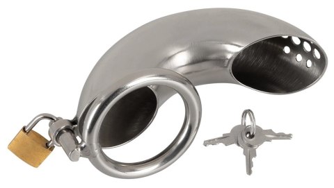 Fetish Collection Chastity Cage I - stalowa klatka z zamkiem, 13,5 cm Fetish Collection