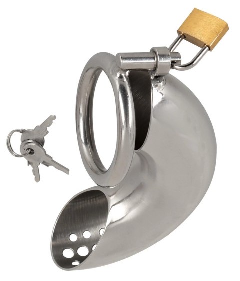 Fetish Collection Chastity Cage I - stalowa klatka z zamkiem, 13,5 cm Fetish Collection
