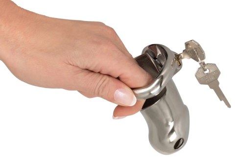Fetish Collection Chastity Cage II metalowy system zabezpieczający 8,5 cm Fetish Collection