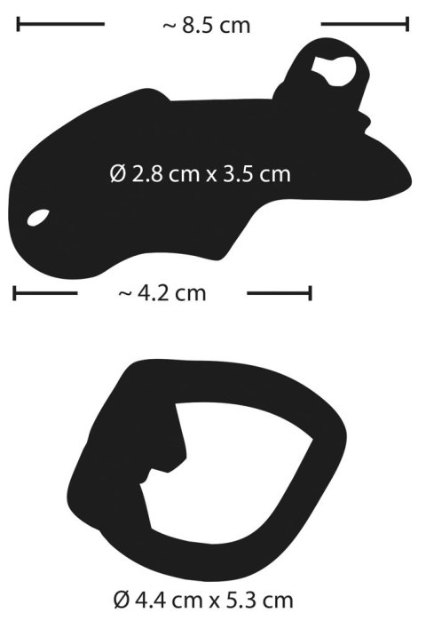Fetish Collection Chastity Cage II metalowy system zabezpieczający 8,5 cm Fetish Collection