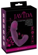 Javida 4-funkcyjny model intymny do podwojnej stymulacji, silikonowy JAVIDA