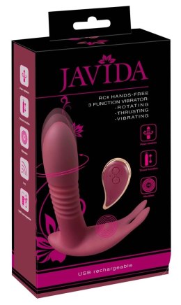 Javida Rotacyjny Model Intymny z Pilotem 3 Tryby, silikonowy, fioletowy JAVIDA