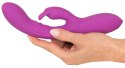 Javida Thumping Rabbit Vibrato silikonowy model z pulsacją 23,3 cm fioletowy JAVIDA