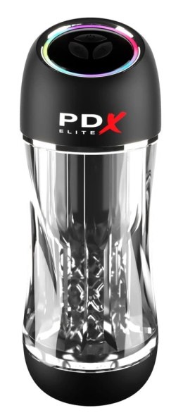PDX Elite Viewtube Pro - Automatyczna maszyna intymna, przezroczysta, 23 cm PDX