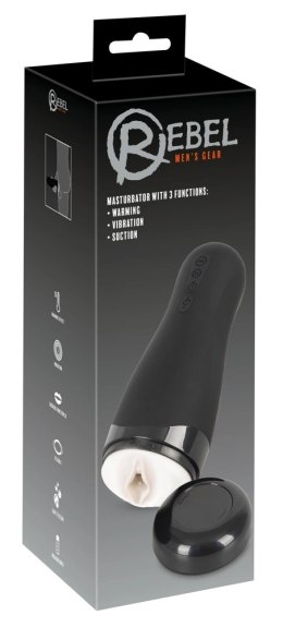 Rebel Model 3w1 - Intymna Maszyna Podgrzewana, 3 Tryby, 26 cm Rebel