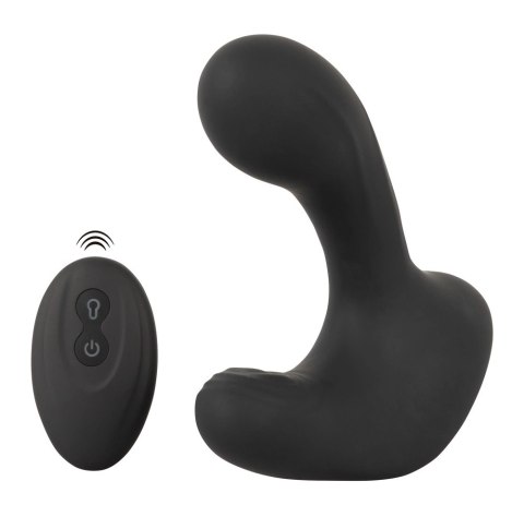 Rebel RC Butt Plug silikonowy, 3 funkcje, z pilotem, czarny, 14,2 cm Rebel