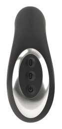 Rebel RC Butt Plug silikonowy, 3 funkcje, z pilotem, czarny, 14,2 cm Rebel