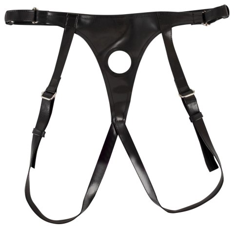 Sweet Smile Double Strap-On Fioletowy - Regulowana uprząż z silikonowymi wkładami Sweet Smile