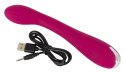 Sweet Smile G-Spot Violet - Wibrator zakrzywiony, 12 trybow, 20 cm Sweet Smile