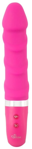 Sweet Smile Wibrator Warming Soft rożowy z funkcją grzania 22,8 cm Sweet Smile