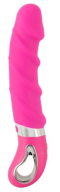 Sweet Smile Wibrator Warming Soft rożowy z funkcją grzania 22,8 cm Sweet Smile