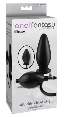 Anal Fantasy Collection Korek Anatomiczny Pompowany Silikonowy Czarny Anal Fantasy