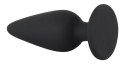 Black Velvets Plug stożkowy silikonowy mały 7,8 cm czarny 40 g Black Velvets