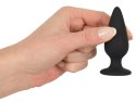 Black Velvets Plug stożkowy silikonowy mały 7,8 cm czarny 40 g Black Velvets
