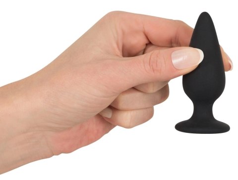 Black Velvets Plug stożkowy silikonowy mały 7,8 cm czarny 40 g Black Velvets
