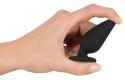Black Velvets Plug stożkowy silikonowy mały 7,8 cm czarny 40 g Black Velvets