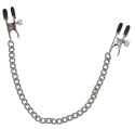 Fetish Collection Łańcuch metalowy z regulowanymi zaciskami 30 cm Fetish Collection