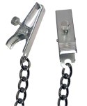 Fetish Collection Łańcuch metalowy z regulowanymi zaciskami 30 cm Fetish Collection