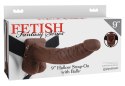 Fetish Fantasy Series Strap-On System ciemny, zakrzywiony, 24 cm Fetish Fantasy