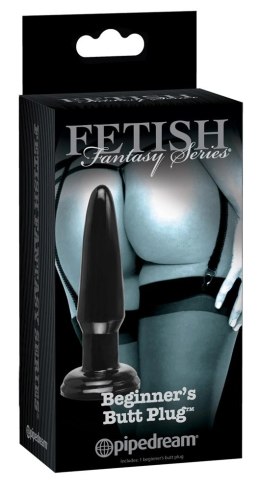 Fetish Fantasy Stożkowa Wtyczka Anatomiczna z Podstawą Ssącą Czarna 11,4 cm Fetish Fantasy